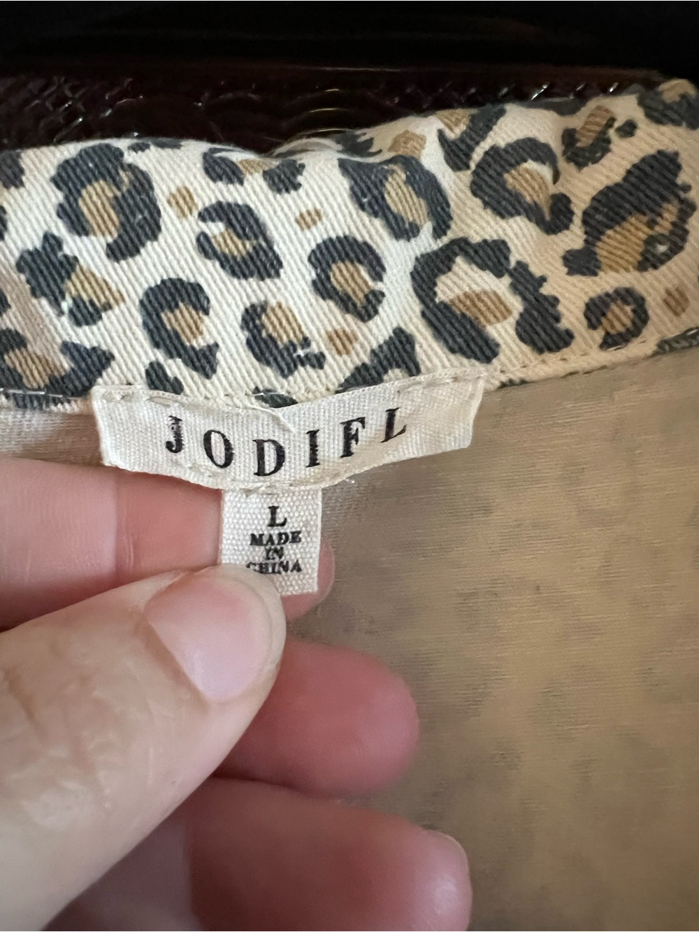 Jodifl Cheetah denim mini dress - Picture 2 of 4